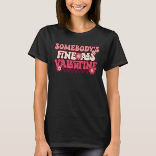 Camiseta Groovy Alguém's Fineass Namorados Flower GirlFrida