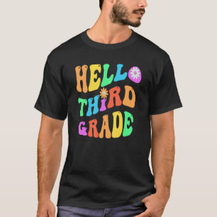 Camiseta Groovy Alô, Professor do 3º ano Roxo 3º ano