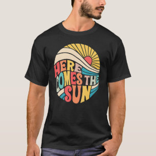 Camiseta Groovy aqui vem o retrato da vindima solar