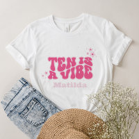 groovy arco-íris 10 é um rosa-margarida retrô dos