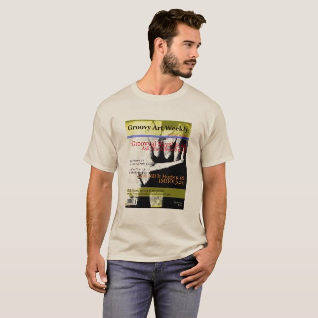 Camiseta Groovy Art Weekly Vol. 1 No 1 (Frente Completa)
