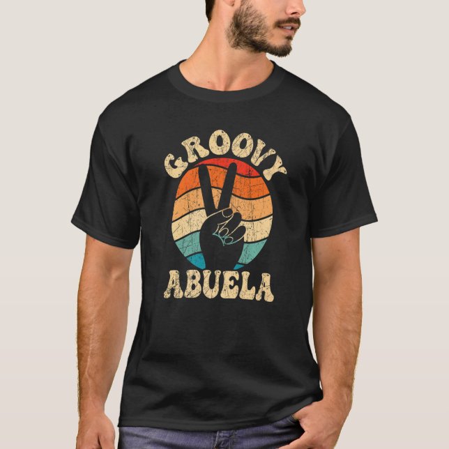 Camiseta Groovy Avó Estética dos Anos 70 Nostalgia Anos 197 (Frente)