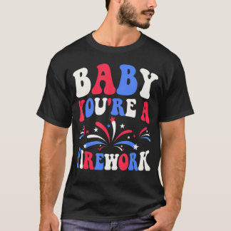 Camiseta Groovy Baby Você É Uma Bomba Em 4 De Julho America