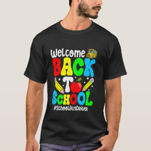 Camiseta Groovy Bem-Vindo De Volta À Escola Engraçado