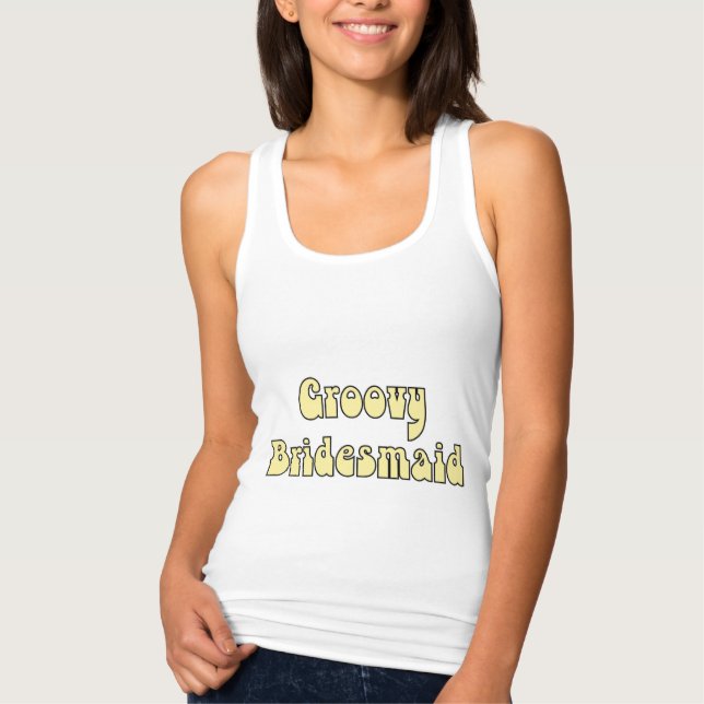 Camiseta Groovy Bridesmaid (Frente)