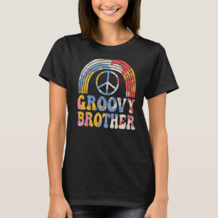 Camiseta Groovy Brother 70s Estética do Irmão Retro de 1970