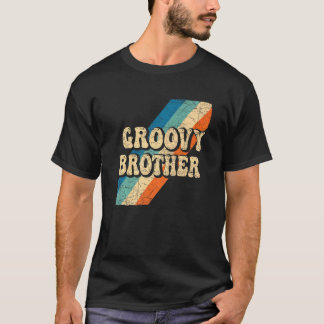 Camiseta Groovy Brother 70s Nostalgia estética de 1970