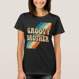 Camiseta Groovy Brother 70s Nostalgia estética de 1970