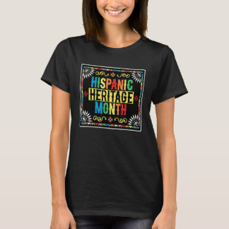 Camiseta Groovy Celebra o Patrimônio Nacional Hispânico Mês
