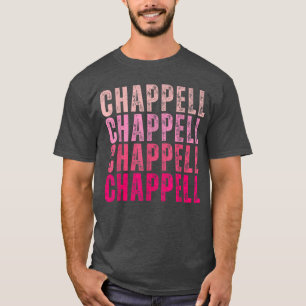 Camiseta Groovy Chappell Primeiro Nome Personalizado Chappe