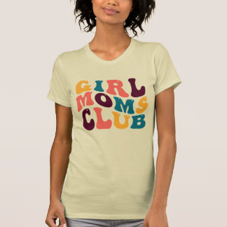 Camiseta Groovy Club de Mães Retro Summer Vibes Sad Beige