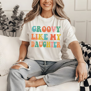 Camiseta Groovy Como Minha Filha, Mãe e Filha