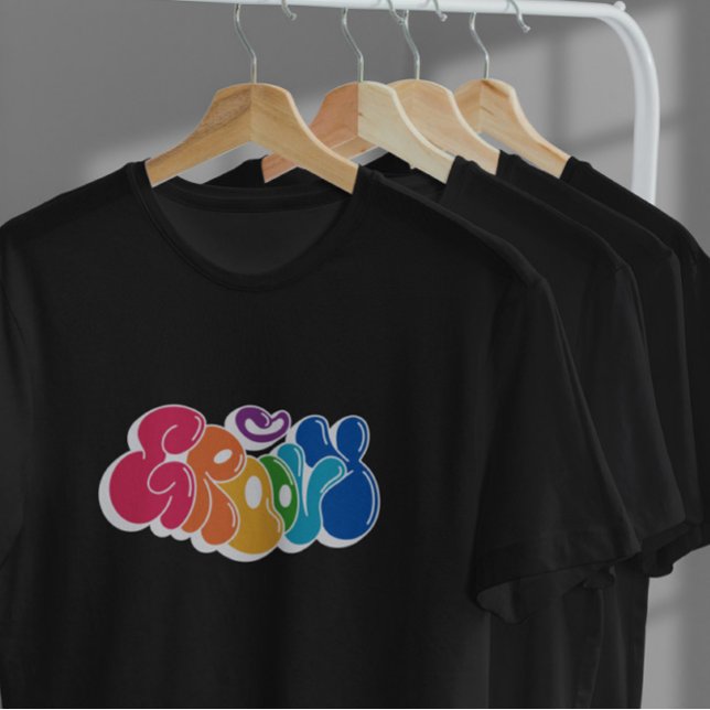 Camiseta Groovy Cote Feliz Retro (Criador carregado)