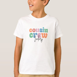 Camiseta Groovy Cousin Crew Personalized