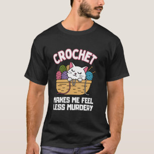 Camiseta Groovy Crocheting Art For Men Women Crocheter Croc