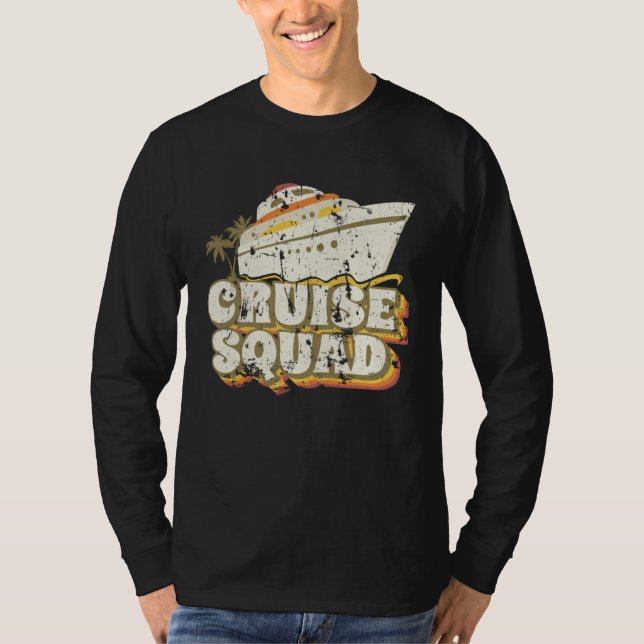 Camiseta Groovy Cruise Squad Vacation Matching Group (Frente)