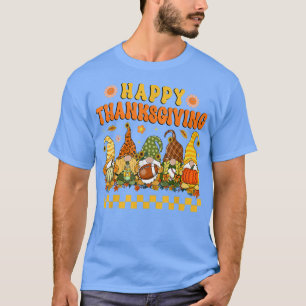 Camiseta Groovy Cute Gnompkin Autumn Hippie Happy Than