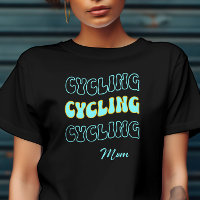 Groovy Cyan Cycling Mãe para um motoqueiro feminin