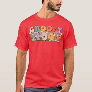 Camiseta Groovy Desde 1945 Retro Hippie 78º Aniversário ami