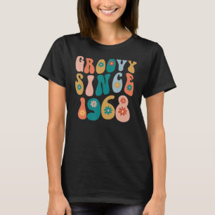 Camiseta Groovy Desde 1968 54º Aniversário Estilo Hippie 54