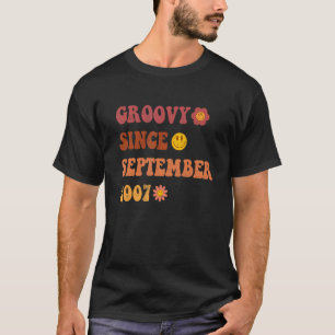 Camiseta Groovy Desde Setembro De 2007 Retro Groovy 15 Anos