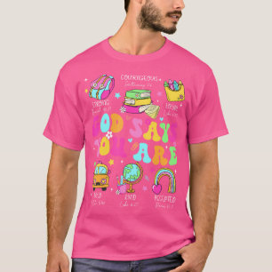 Camiseta Groovy Deus Diz Que Você É Professora Cristã