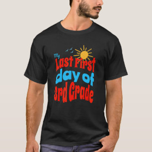 Camiseta Groovy dos anos 60 no último primeiro dia da terce