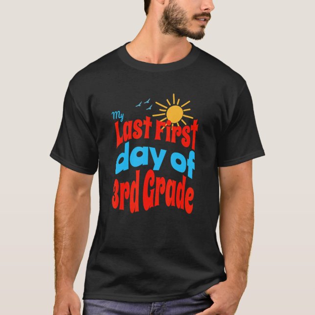 Camiseta Groovy dos anos 60 no último primeiro dia da terce (Frente)