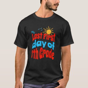 Camiseta Groovy dos anos 60 no último primeiro dia do 7º an