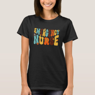 Camiseta Groovy ER Enfermeira Sala de Emergência Enfermeira