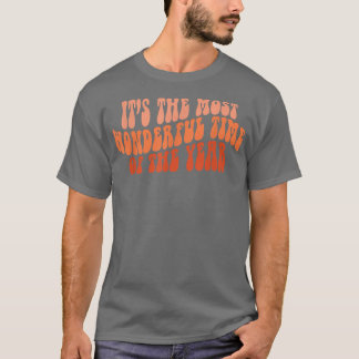 Camiseta Groovy Fall Autumn It's The Most Wonder Time Of Th