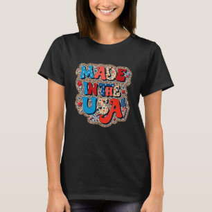 Camiseta Groovy Feito Na América, Dia 4 Da Liberdade De Ban