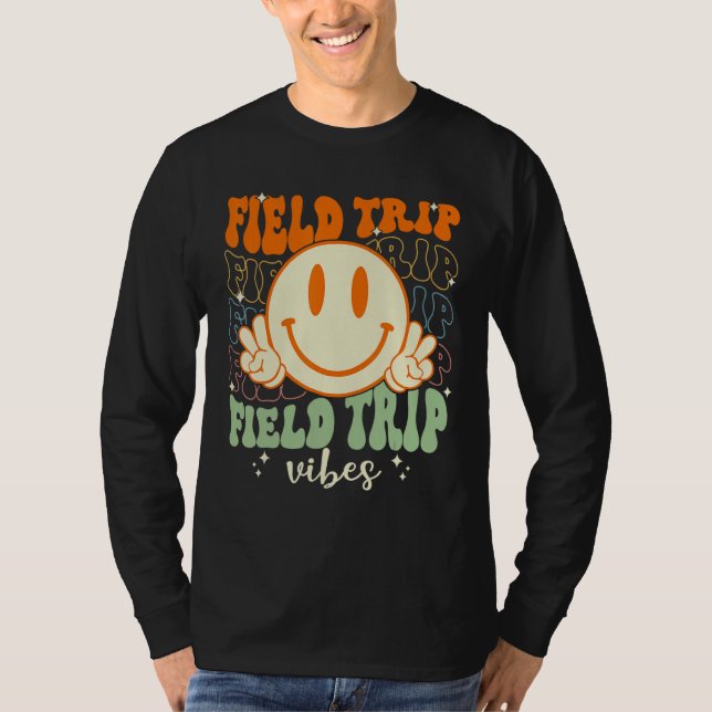 Camiseta Groovy Field Day 2023  Field Day Vibes Teacher Boy (Frente)