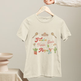 Camiseta Groovy Fiesta Siesta Tequila Repeat Bachelorette