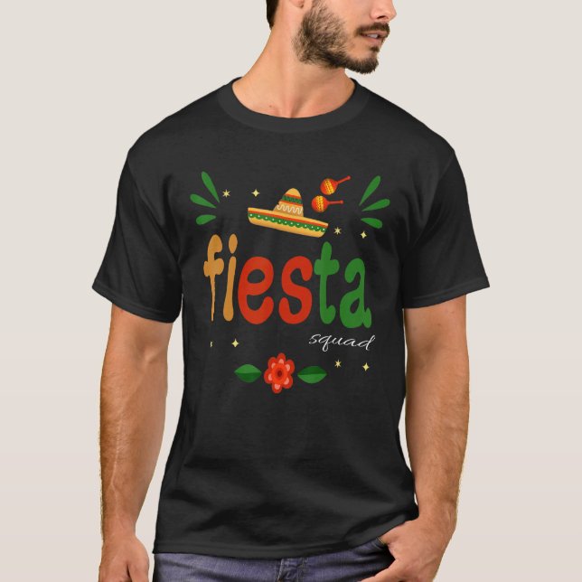 Camiseta Groovy Fiesta Squad Cinco De Mayo Mexican Fiesta 5 (Frente)
