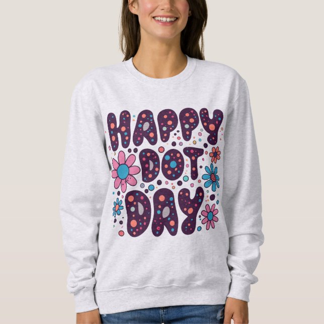 Camiseta Groovy Floral Happy Dot Day (Frente)