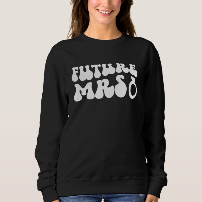 Camiseta Groovy Future Mrs To Be Future Bride Future Wife (Frente)