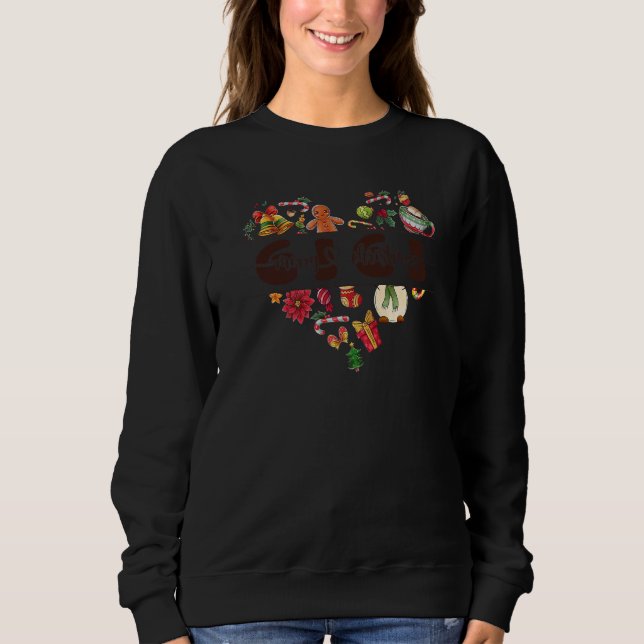 Camiseta Groovy Gigi Merry Christmas Family Pajamas Holiday (Frente)