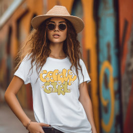Camiseta Groovy Girl Retro Daisy