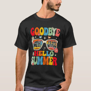 Camiseta Groovy Goodbye 4º ano de graduação Hello Summer K