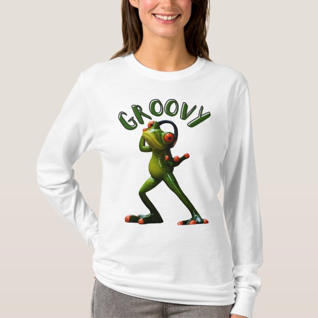 Camiseta Groovy Green Sapo (Frente)