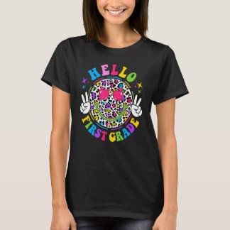 Camiseta Groovy Hello Primeiro Grau Vibes Retro Professores