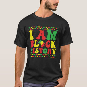Camiseta Groovy I Am Black History Pride Black History Mont