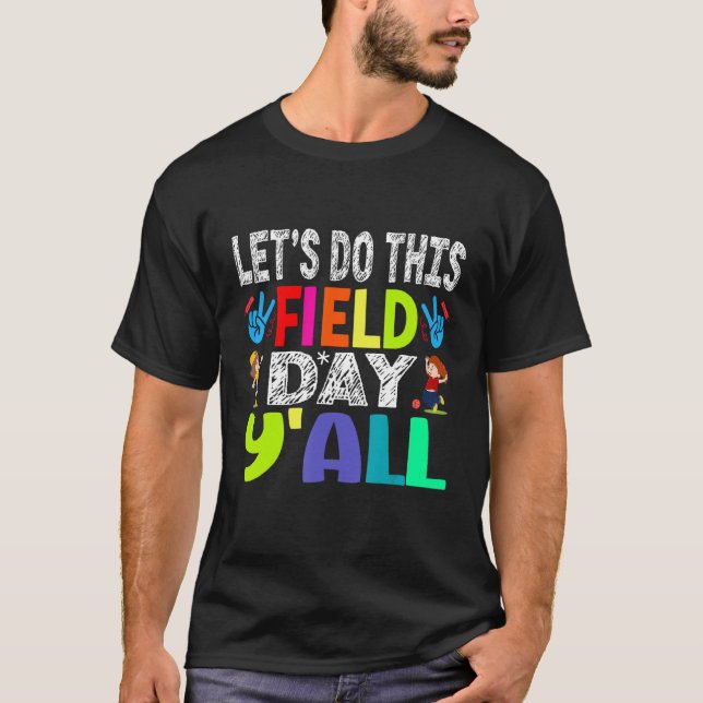 Camiseta Groovy It s Field Day Vibes   For Teacher Kid 2023 (Frente)