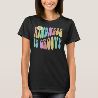 Camiseta Groovy KINDNESS É GROOVY Retro Stop Bullying Choo