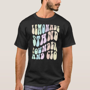 Camiseta Groovy LEMONADE STAND FOunder and CEO Boss em Trai