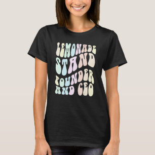 Camiseta Groovy LEMONADE STAND FOunder and CEO Boss em Trai