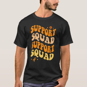 Camiseta Groovy Leukemia Apoio à Sensibilização Esquadrão L