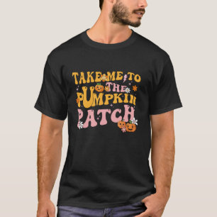 Camiseta Groovy Levou-Me Para O Pumpkin Patch outono