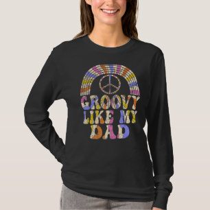 Camiseta Groovy Like My Pai 70s Nostalgia Estética 1970